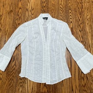 Zara Collarless Top